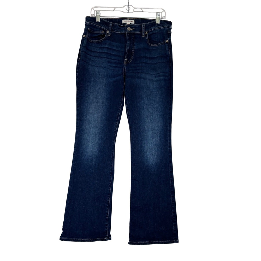 Lucky Brand Sweet Mid Rise Boot Jeans Dark Wash Blue Denim 12/31 R Stretch